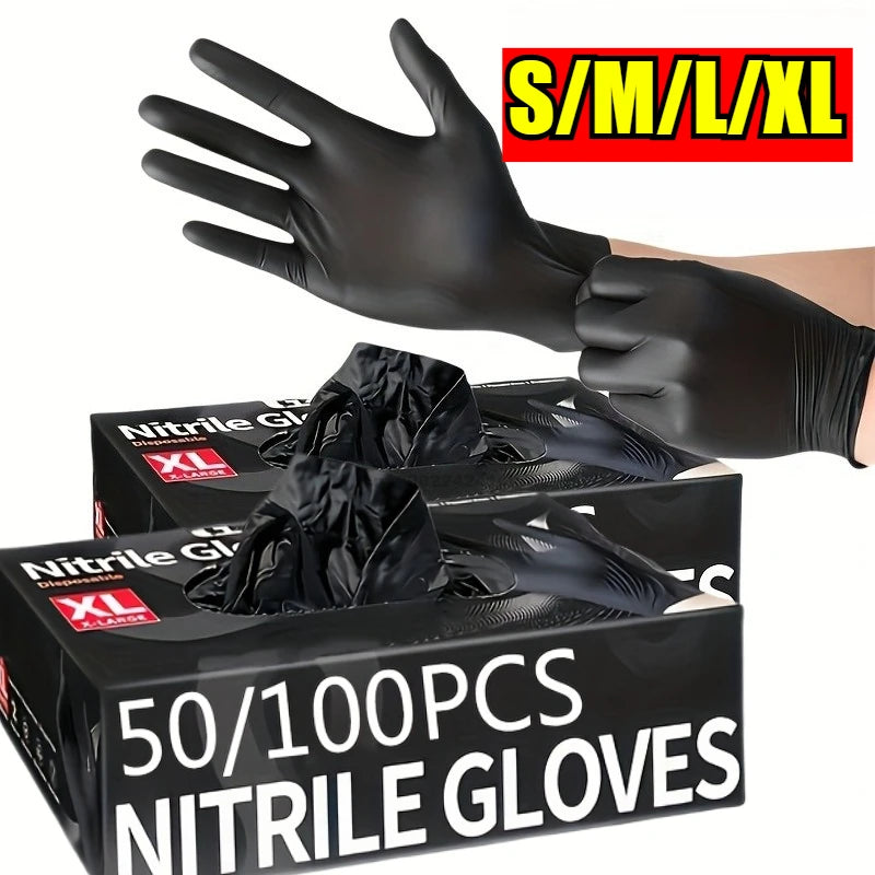 Disposable Nitrile Waterproof Gloves Dish Washing Kitchen Household Gloves Dog Wash Cleaning Glove for Food Working Latex Gloves Oasis Select