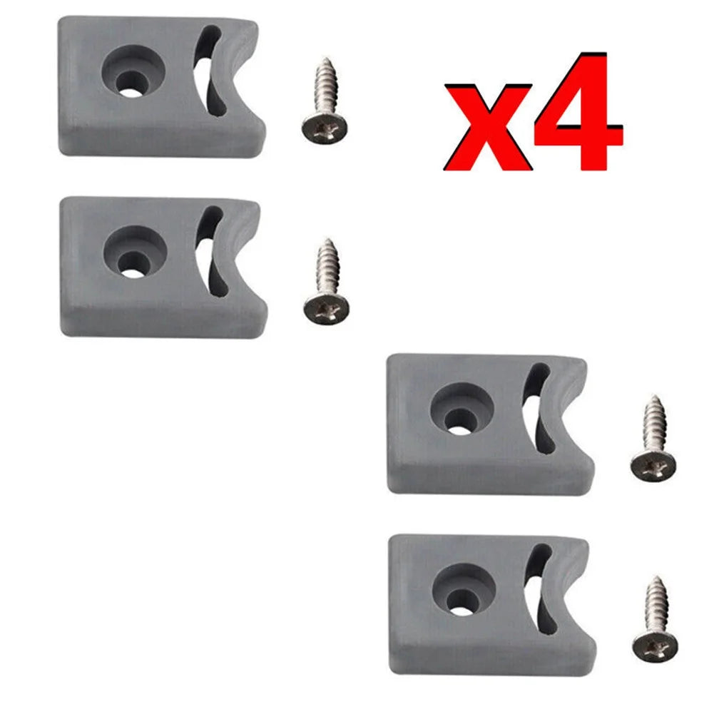 4-Pack Shower Door Pulley Stops & Bumpers | Top & Bottom Shower Door Bumpers Oasis Select Default Title