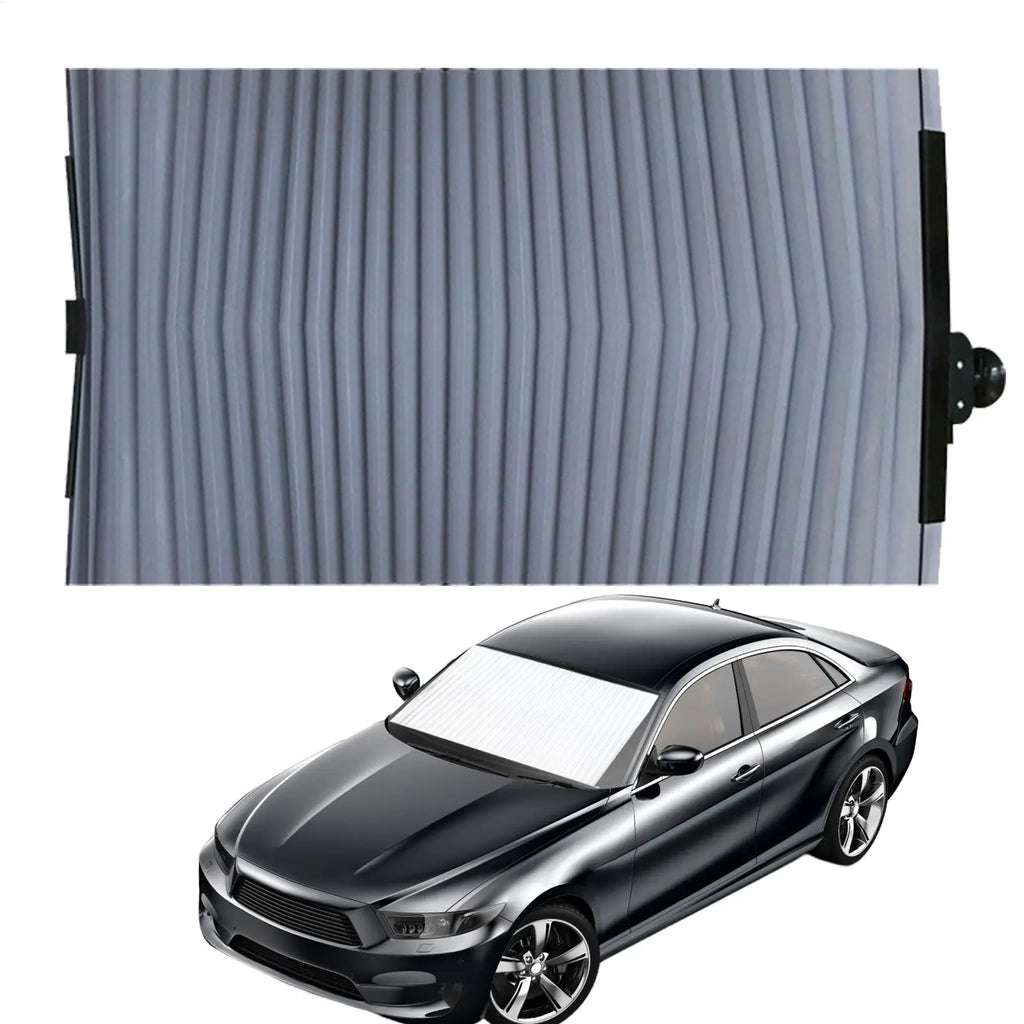 Retractable Car Curtains Retractable Windshield Sun Shade Extra Large Sunshade for Front Rear Windows Magnetic Privacy Car Cover Oasis Select