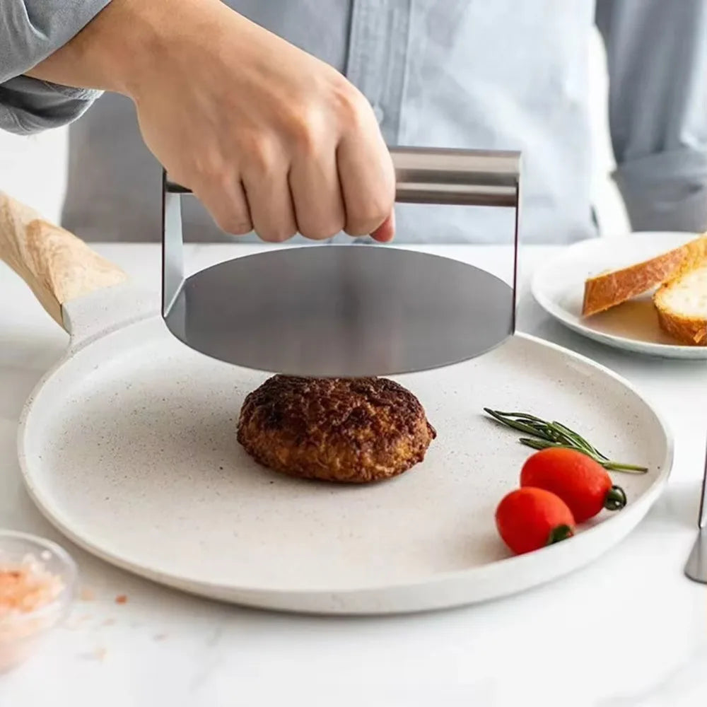 Stainless Steel Smash Burger Press | No-Rust Grill Smasher