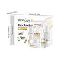 BIOAOUA 5pcs Rice Raw Whitening Travel Set For Cleansing and Moisturizing Whiten Oasis Select Set