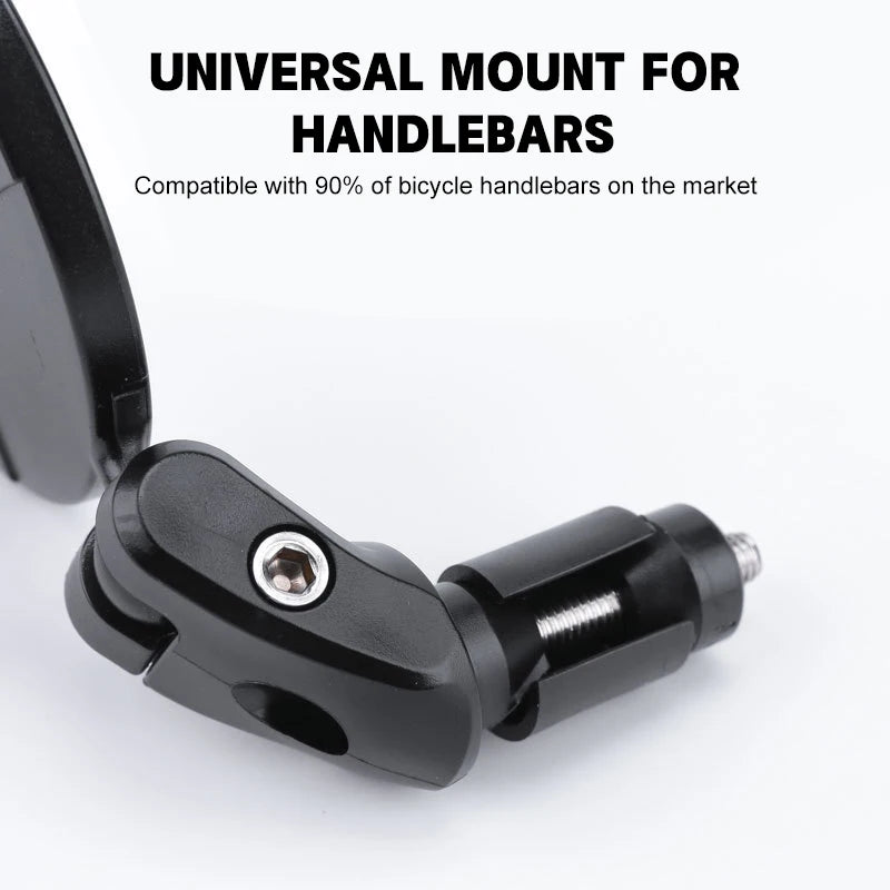 1PCS Universal Bicycle Rearview Mirror Adjustable Rotate Wide Angle Cycling Handlebar Rear View Mirrors for MTB Road Accessories Oasis Select