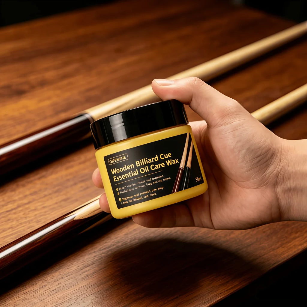 Essential Oil Care Wax for Wooden Billiard Cues | Polish & Shine Billiard Cue Polish Oasis Select