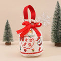 Velvet Christmas Eve Apple & Candy Gift Bag – Festive Tote