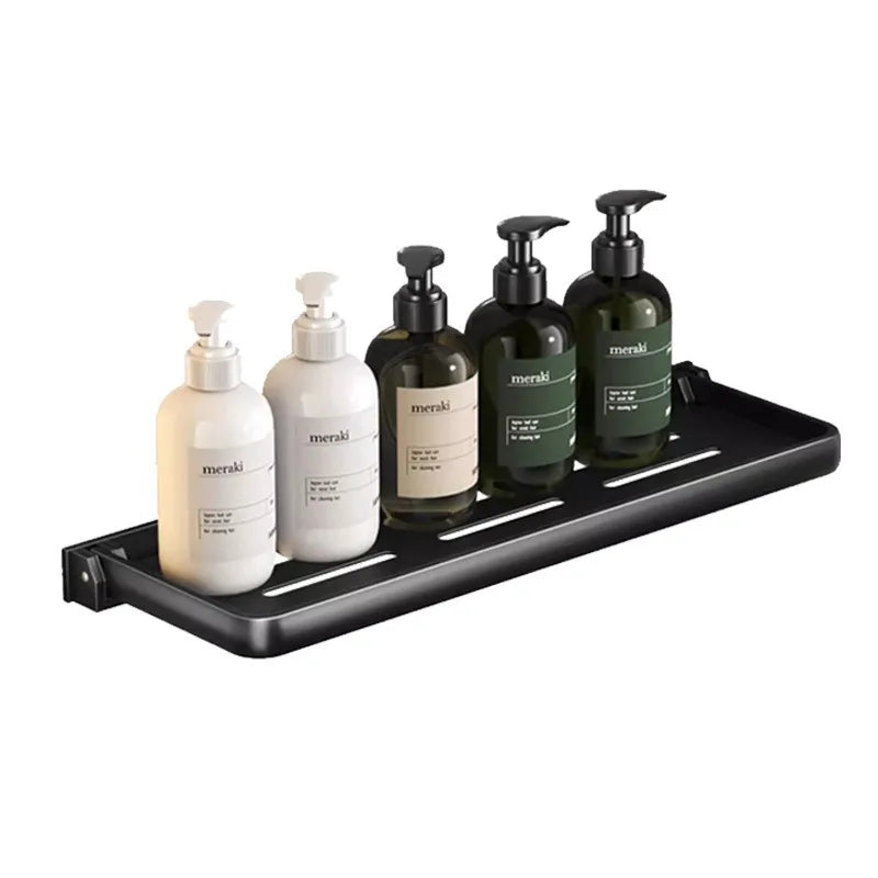 Aluminium Bathroom Shelf Foldable Bathroom Vanity Organiser No Hole Hanging Organiser Vanity Organiser Bathroom Organiser Oasis Select