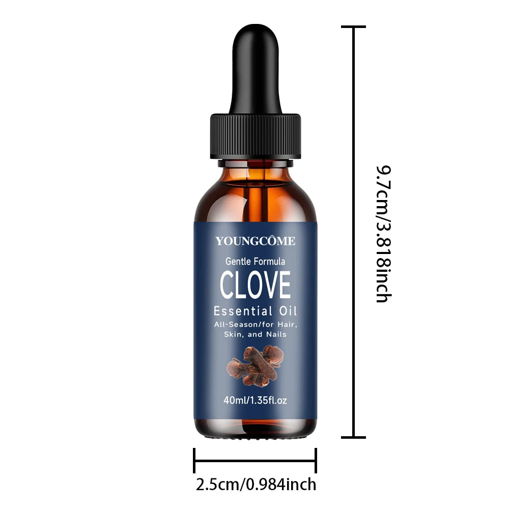 Clove Essential Oil Essential Bottle shine facial care Moisturizing Repair Anti-aging and Natural Organic Aromas Essential Oil Oasis Select 40ml