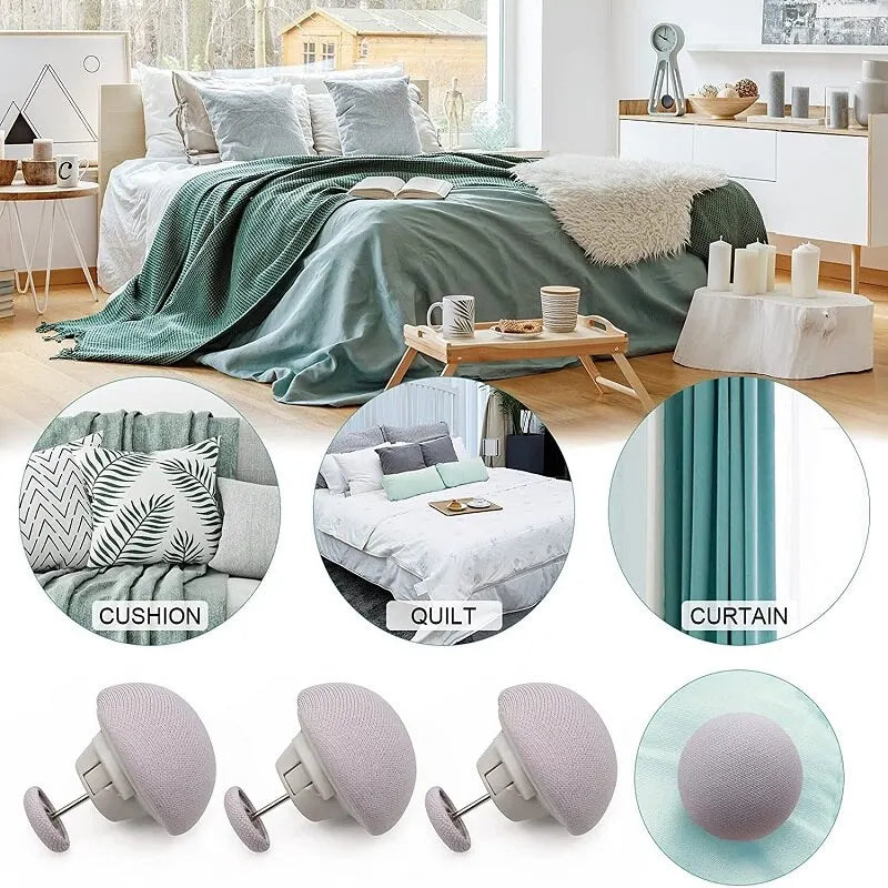 20-80PCS Mushroom Head Duvet Clip Bed Sheet Fastener No Needle Sewing Release Non Slip Ring for Quilt Cover Mattress Holder Oasis Select