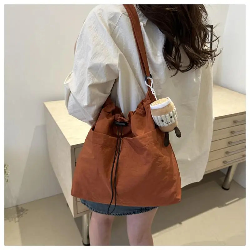 1PC Large Capacity Versatile Shoulder Bag For Women's Summer Popular Lightweight Crossbody Bag Minimalist Tote Handbag Oasis Select
