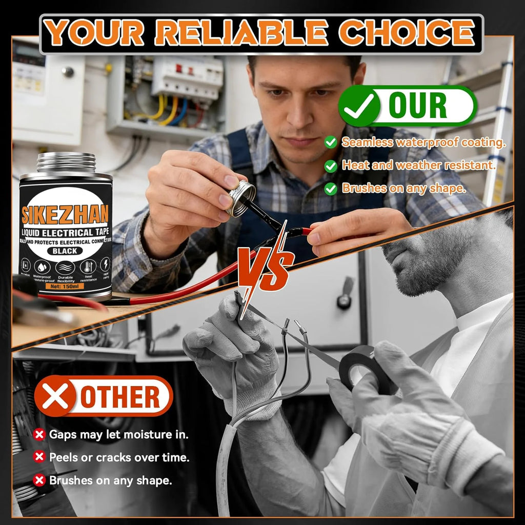 Liquid Electrical Tape Tube Fast Drying Waterproof Insulation Sealant High Temp UV Rubberized Coating Wire Cable Glue Paste Tool Oasis Select