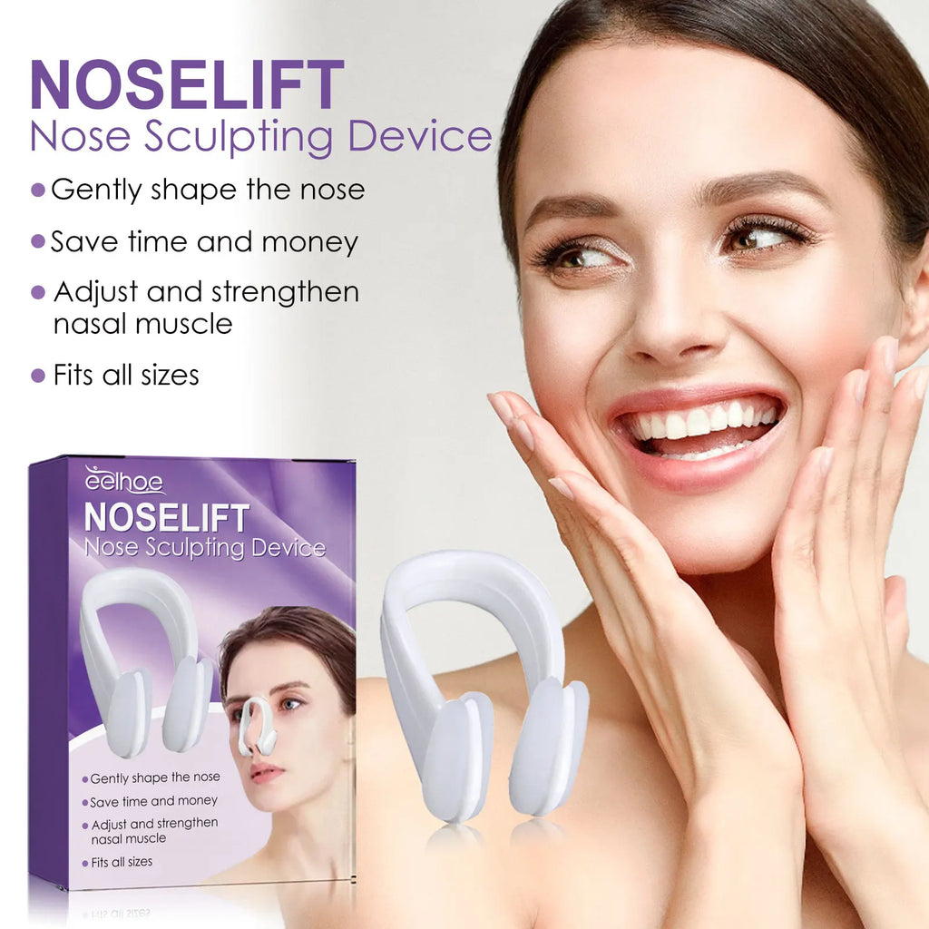 Nose Beauty Clip Silicone Massager EMS Vibration Facial Contour Tool Gentle Lifting Shaper Daily Face Care Bridge Device Oasis Select