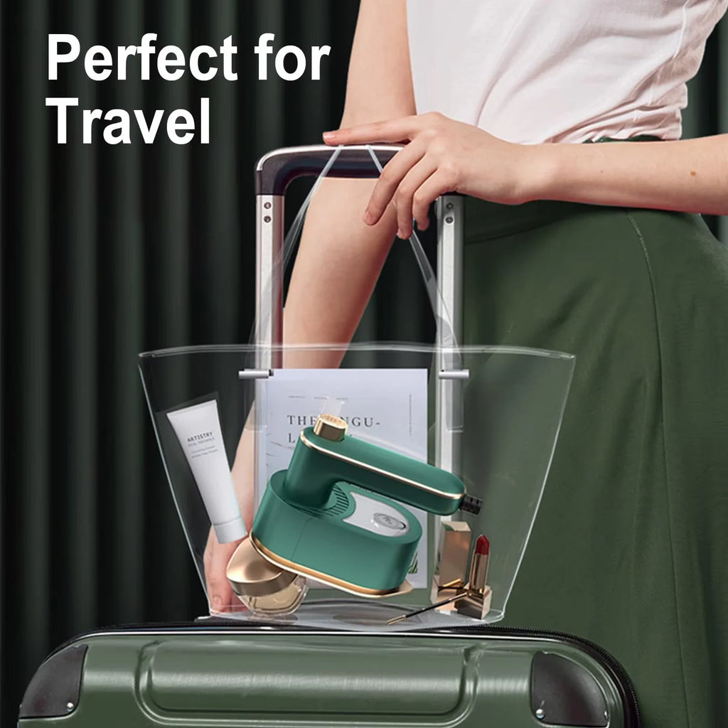 Portable Handheld Mini Garment Steamer Electric Foldable Steam Iron for Clothes Home Travel Wet/Dry Ironing Machine Oasis Select Green-US