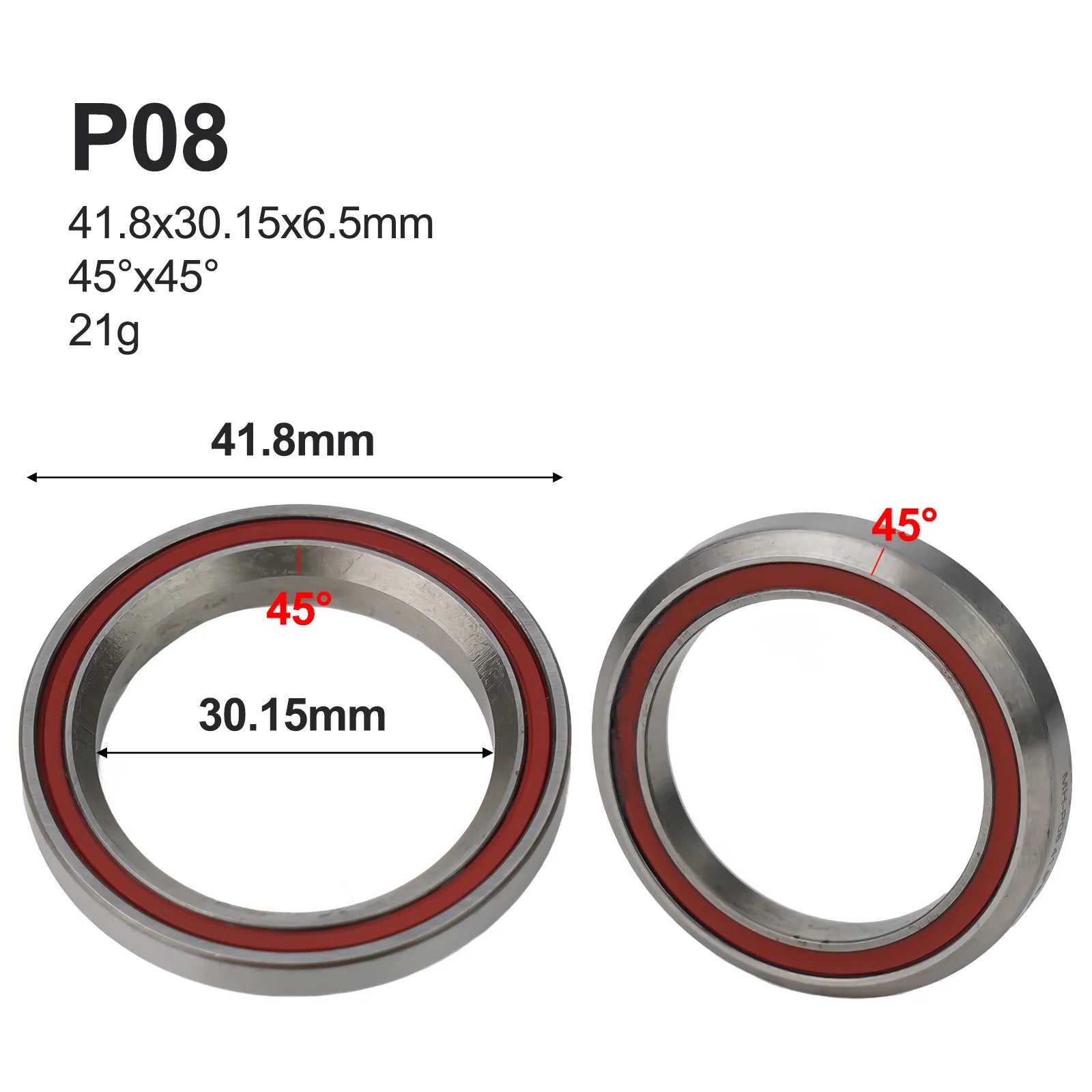 Silver Bicycle Part Repair Parts For Bicycle Bowl Set Bearing Peilin Shaft Steel Silver Bike Accessories 38/39/41/44/49/52mm Oasis Select P08