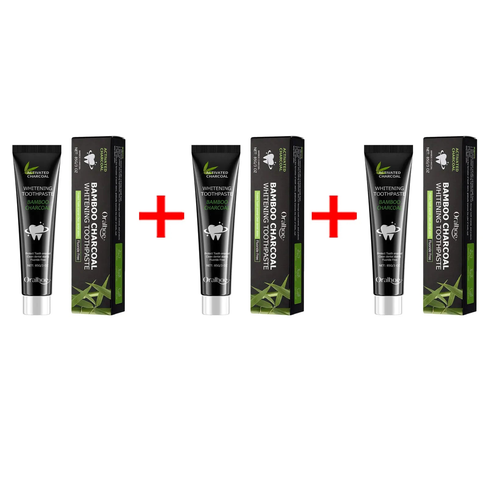 Oralhoe Bamboo Charcoal Whitening Toothpaste – Remove Stains Whitening Toothpaste Oasis Select 255g boxed