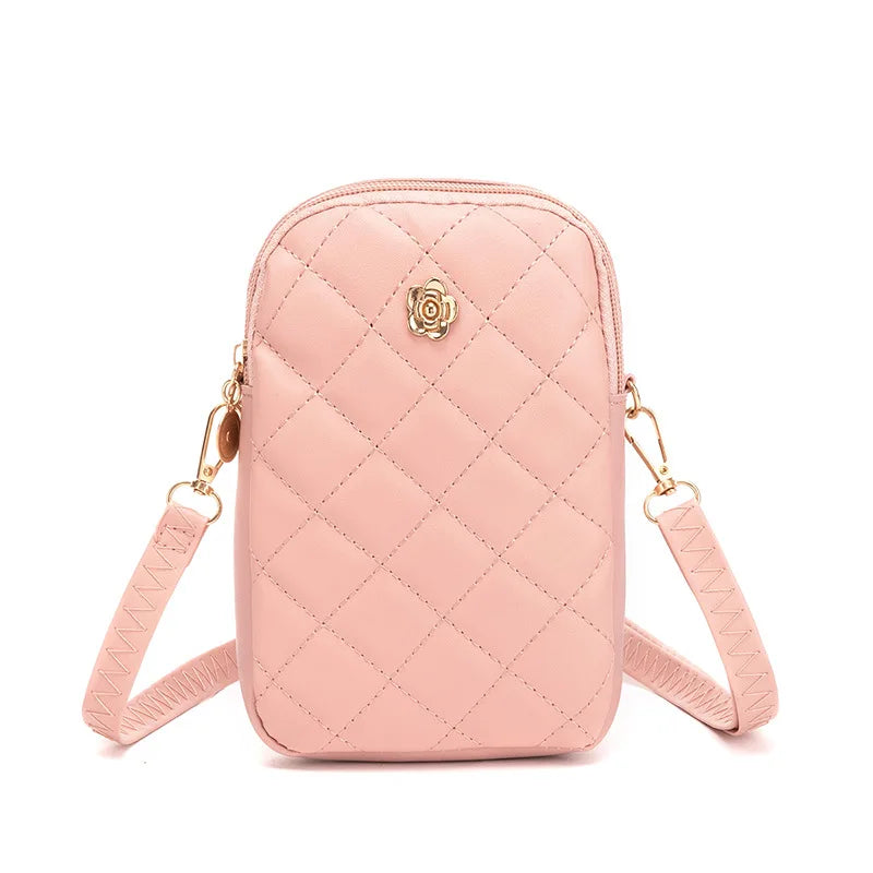 Shoulder bag PU leather crossbody bag Mini Handbag Women's Purse Crossbody Hundred simple shoulder bag crossbody bag Oasis Select Pink