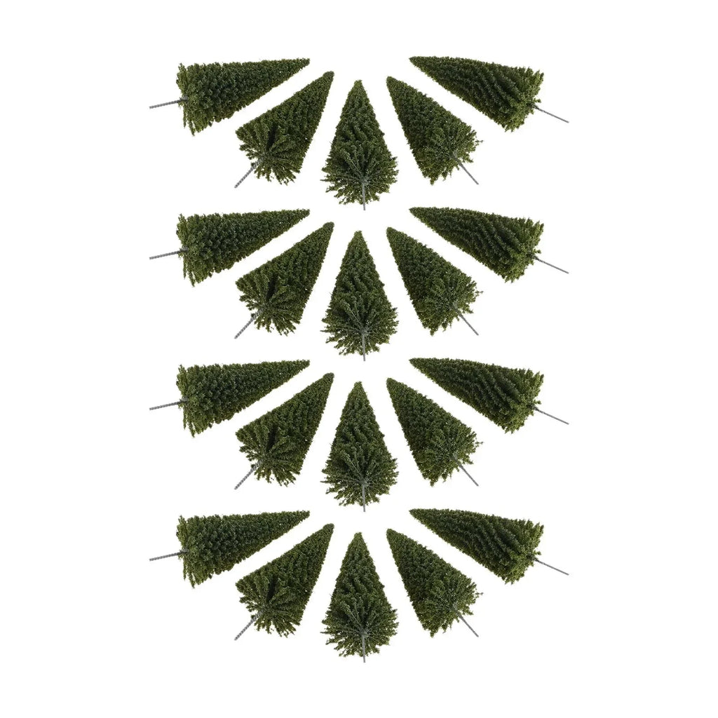 For Micro Scene Layouts,three-dimensional Models 20Pcs Spruce-colored Miniature Trees and For Desktop Iving Room Decorations Oasis Select