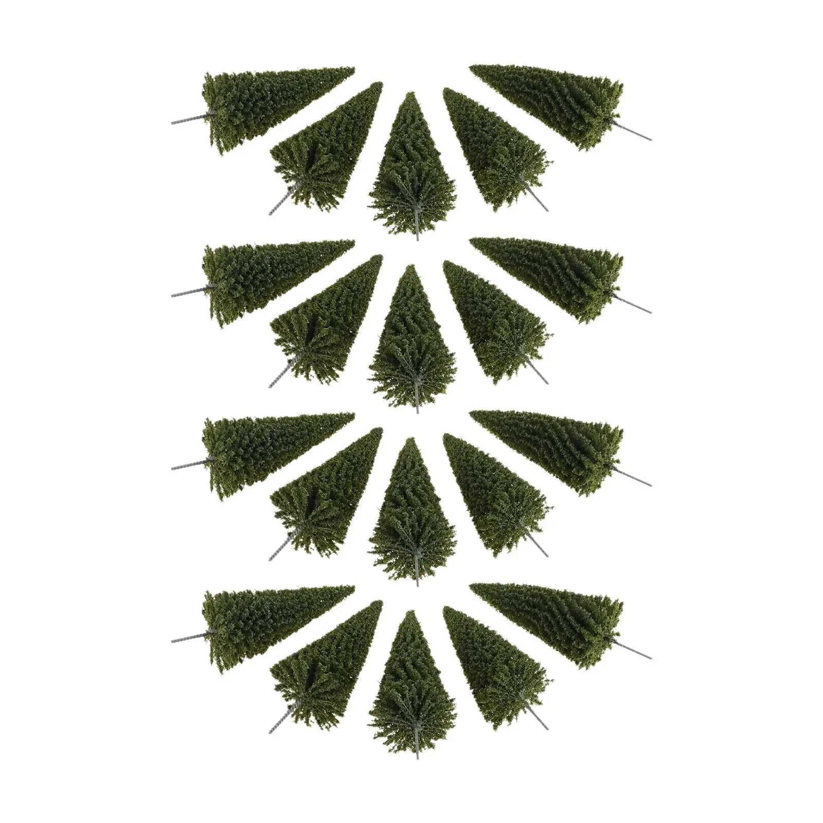 For Micro Scene Layouts,three-dimensional Models 20Pcs Spruce-colored Miniature Trees and For Desktop Iving Room Decorations Oasis Select