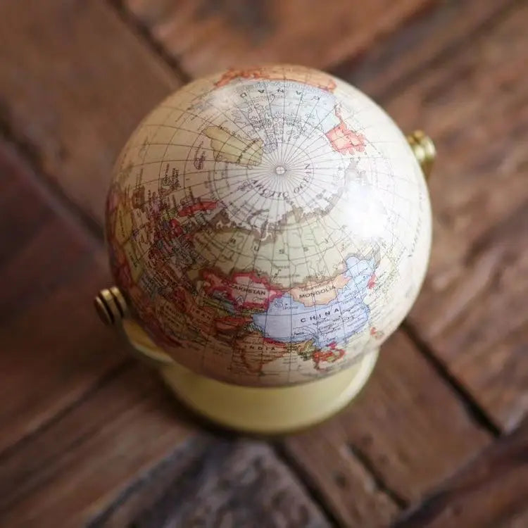 Retro Globe Ornaments Universal Globe Study Decoration Globe Small Mini Trumpet Oasis Select
