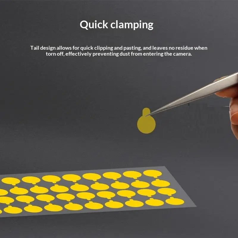 28/40/80/100pcs Protective Camera Sticker Dust Stickers High Temperature Tape For Phone Infrared Dot Matrix Protect Tool 7/12mm Oasis Select