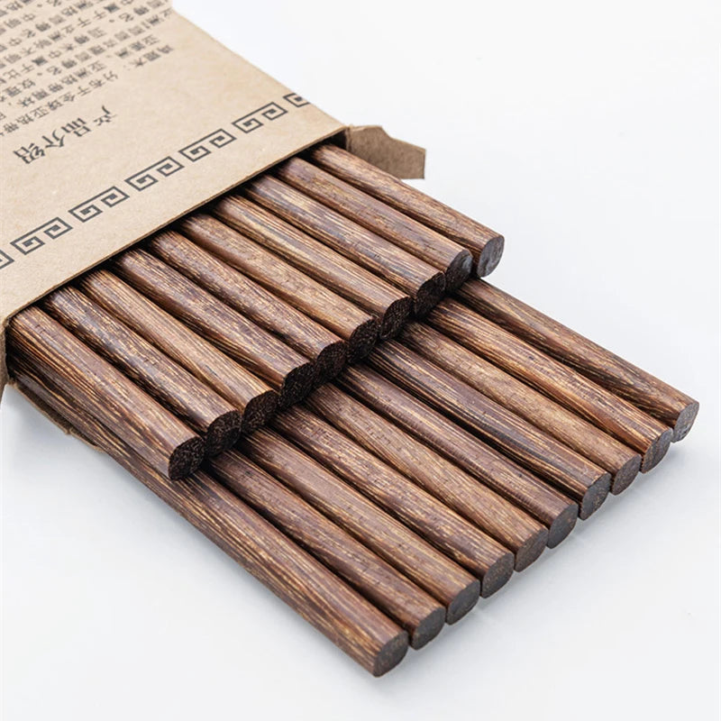 Chicken Wing Wooden Chopsticks 5 Pairs – Non-Wax Reusable Wooden Chopstick Set Oasis Select