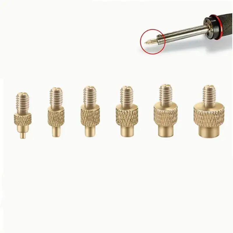7/9/10Pcs Heat Insert Nut Iron Tip M2 M3 M4 M5 M6 M8 Brass Thread Embedded Kit Tool For Plastic 3D Printer Soldering Iron Oasis Select