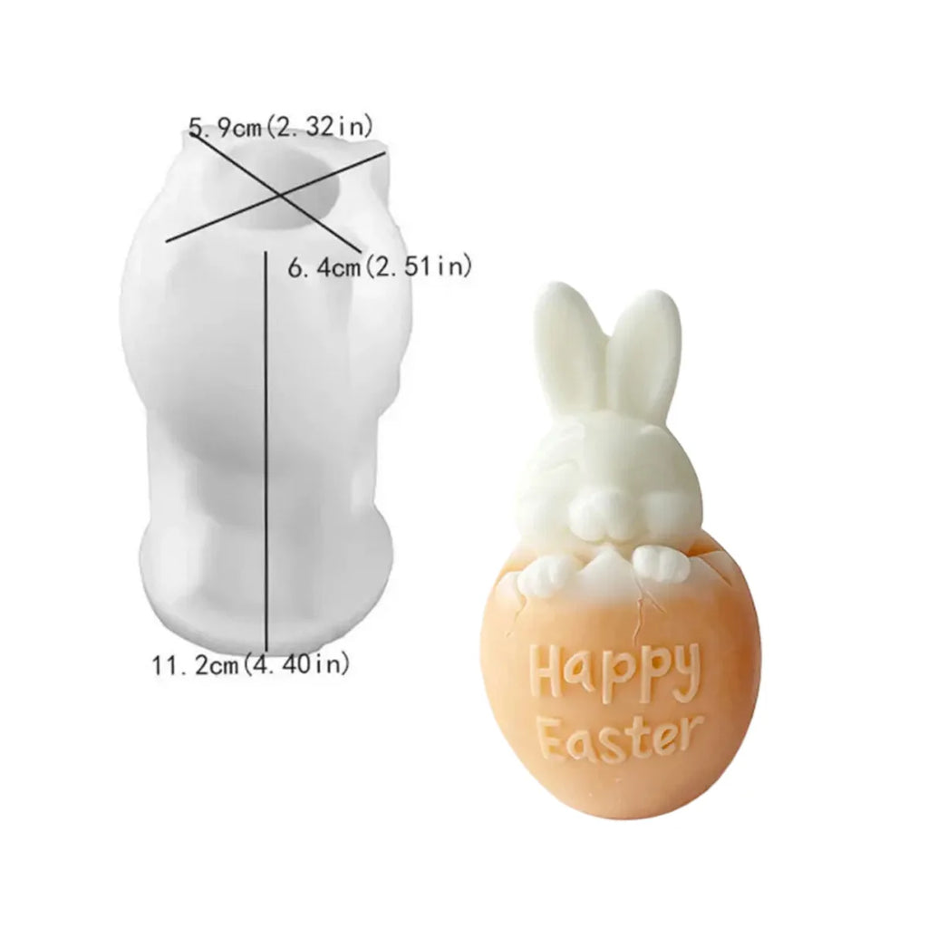 Easter Candle Mold Approximate Dimensions Silicone Rabbit Mold Diy Silicone Mold Creative For Easter Decor Diy Crafts Holiday Oasis Select A