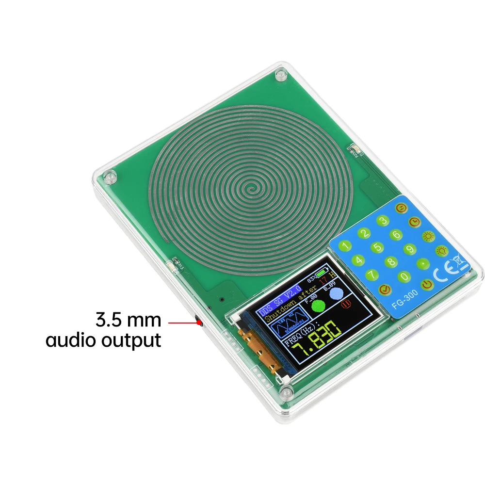 FG-300 DDS Function Signal Generator 0.001Hz-200KHz Signal Generator Adjustable Module Sine+Square+Triangle+Sawtooth Waveform ﻿ Oasis Select