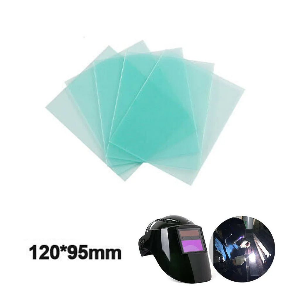 10Pcs/Set Spare Welding Shield Cover Lens Protector Plate For Welding Helmet Mask High Quanlity Safety Protective Equipment Oasis Select 120X95mm