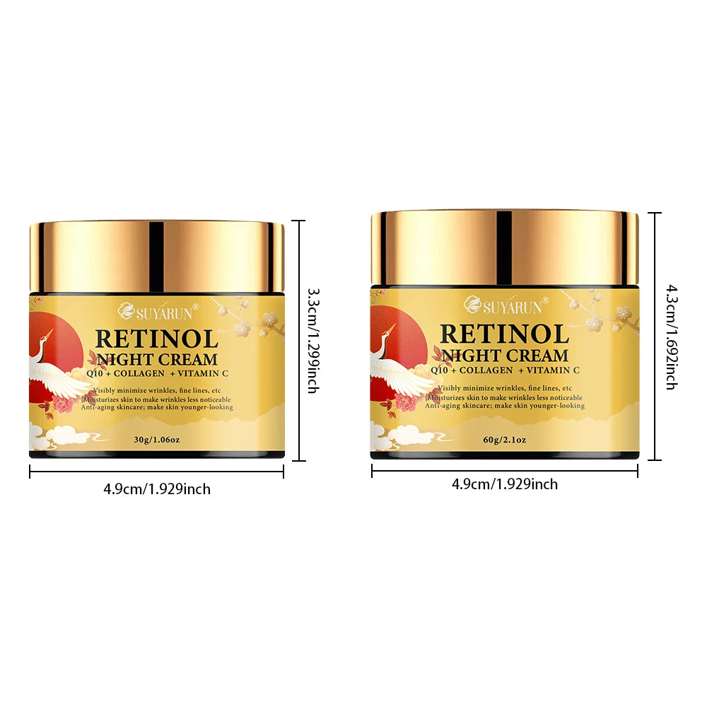 SUYARUN Retinol Night Cream – Niacinamide & Vitamin C Face Cream Retinol Night Cream Oasis Select