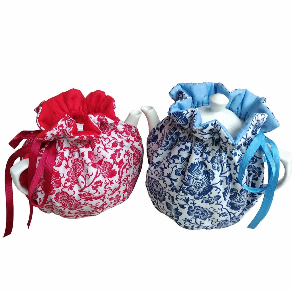 Quilted Insulated Tea Cosy | Chinese Style Teapot Warmer Cover