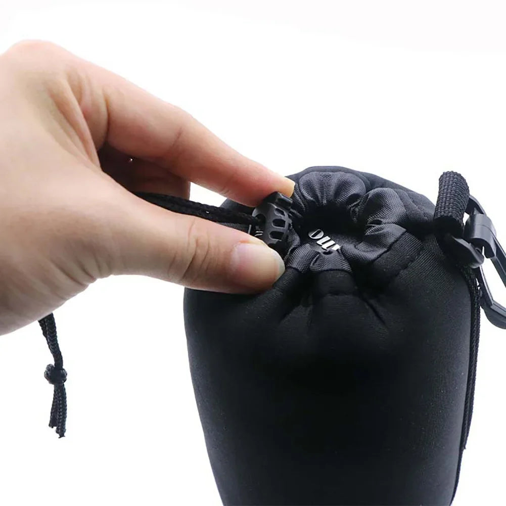 Camera Lens Pouch Bag Neoprene Waterproof Soft Video Camera Lens Pouch Bag Case For Canon Sony for Most Digital SLR Camera Oasis Select
