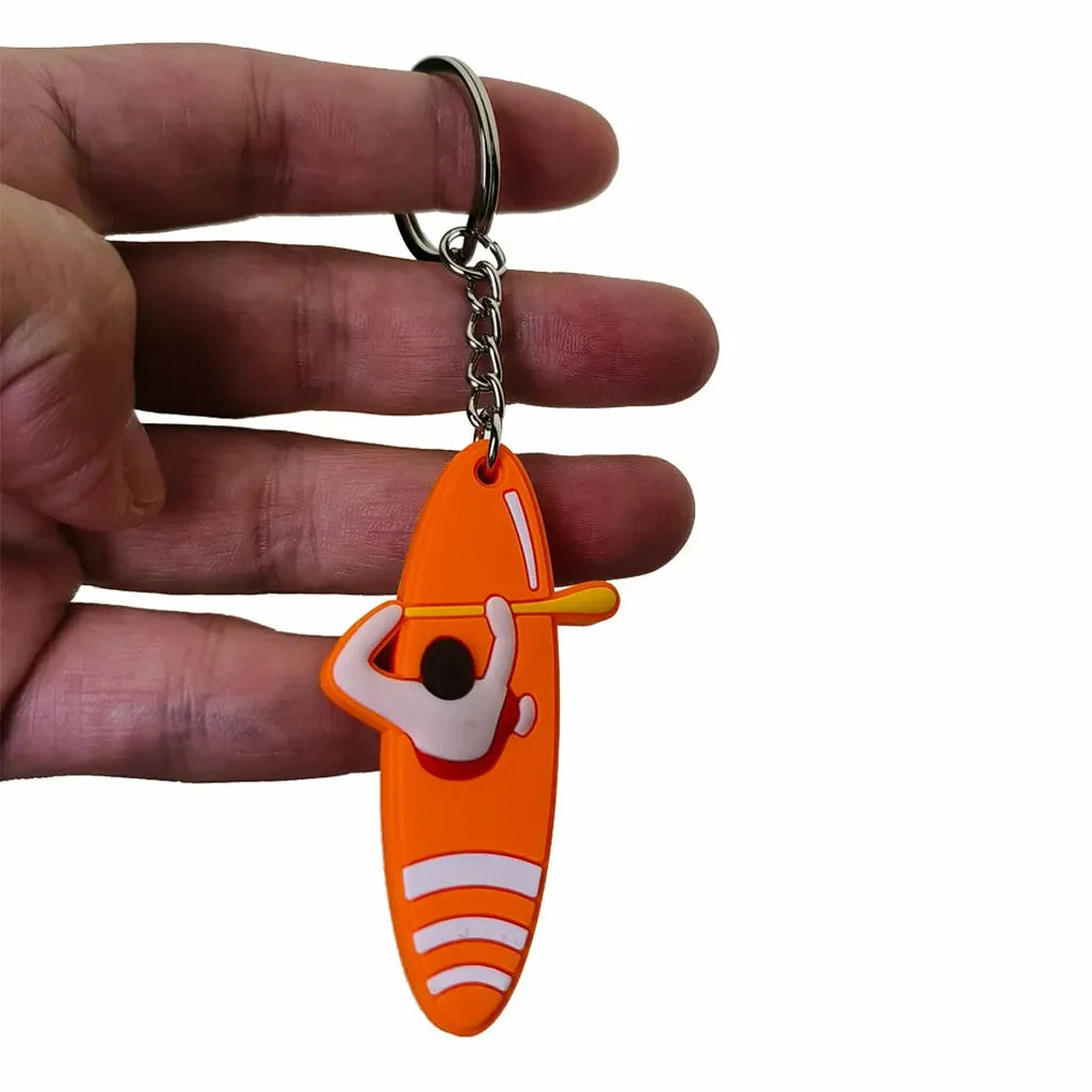 Surfboard Keychains PVC Backpack Keychain Purse Luggage Lover Keyring Birthday Gift Bag Innovative Party Favors Key Holder Oasis Select