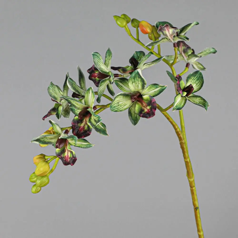 2 Fork Artificial Phalaenopsis Branches Realistic Handmade Artificial Butterfly Orchid Flower Real Touch Simulation Plant Oasis Select
