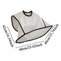 Shaving Apron for Men Mustache Shaving Apron Household Beard Hair Catcher for Men Fathers Husbands Boyfriends Barbers Groomers Oasis Select White