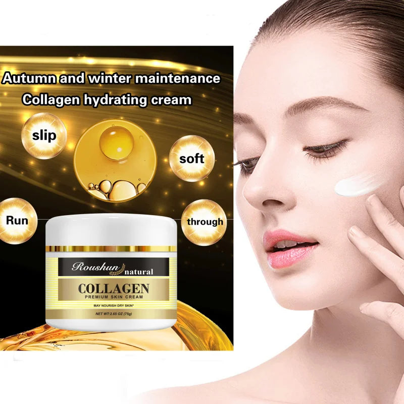 ROUSHUN Collagen Face Cream – Deep Moisturizing All Skin Types
