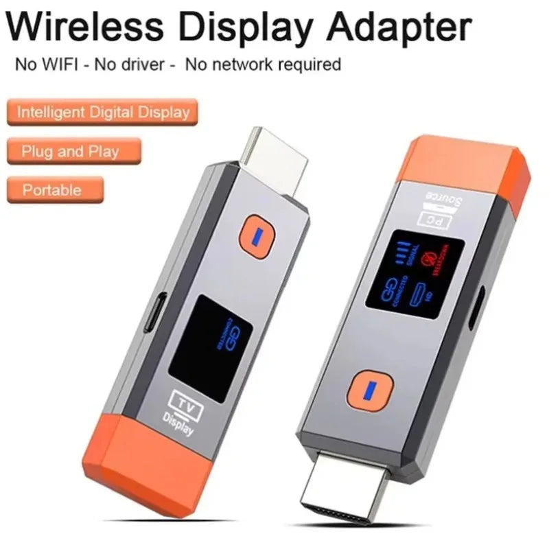 50M 1080P@60Hz 5.8G Wireless HDMI Transmitter and Receiver Extender Plug and Play No WiFi Needed for Home Conference Gaming TV Oasis Select