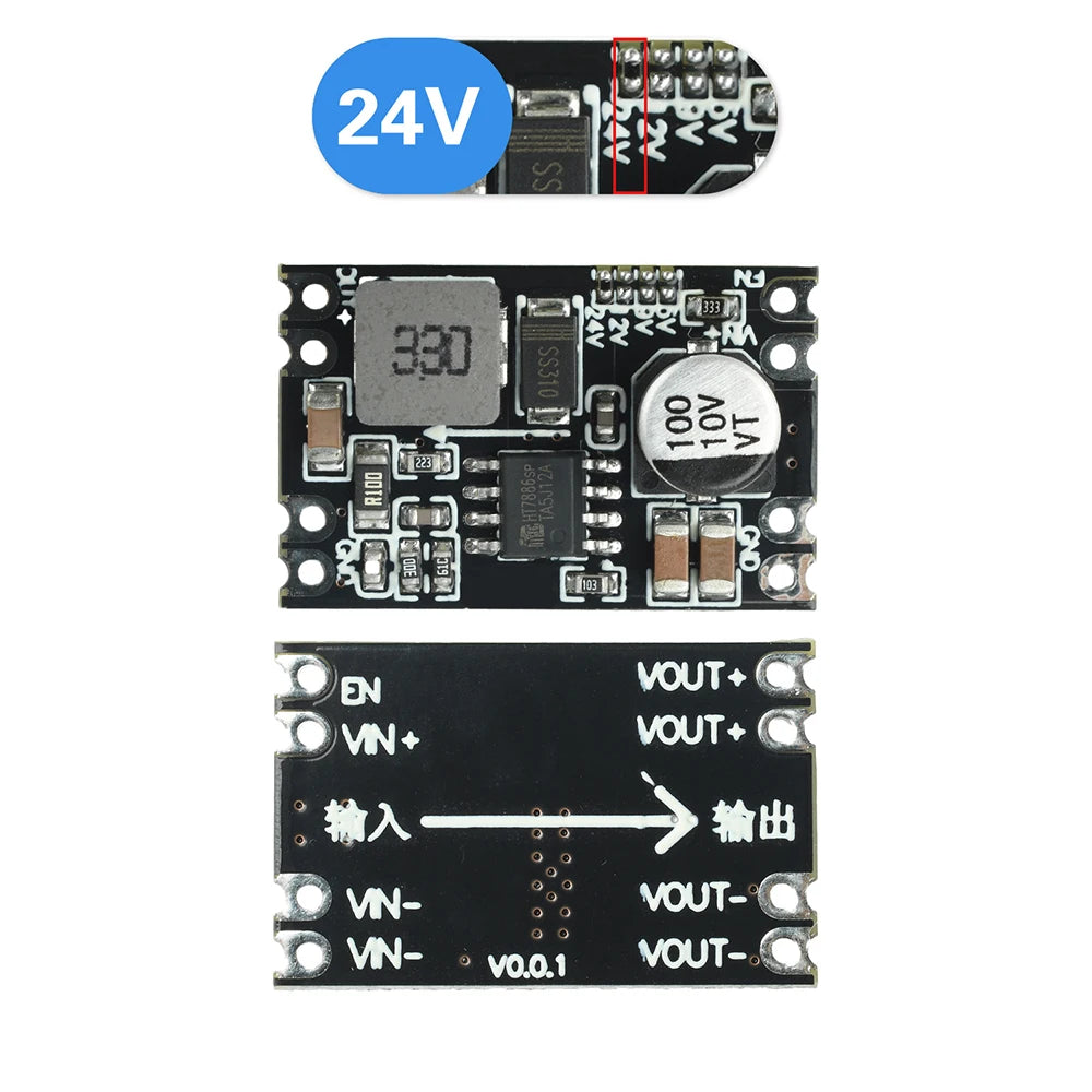Voltage Conversion Modules DC-DC 7V-100V To 5V/9V/12V/24V Fixed Output Voltage Step Down Power Module Oasis Select 24V