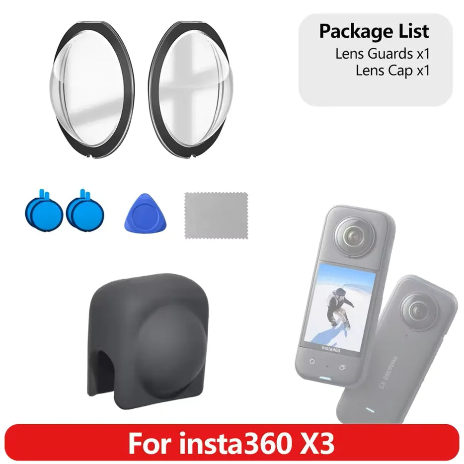 Insta360 X3 Accessories Kit – Lens Guard, Screen Film & Case