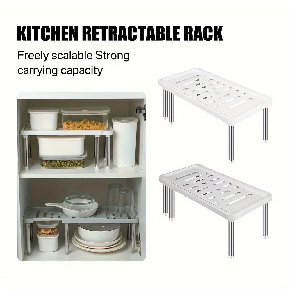 Étagère rétractable, 1 pièce, support de rangement multifonction, organisateur d'articles ménagers, bouteille d'assaisonnement Oasis Select