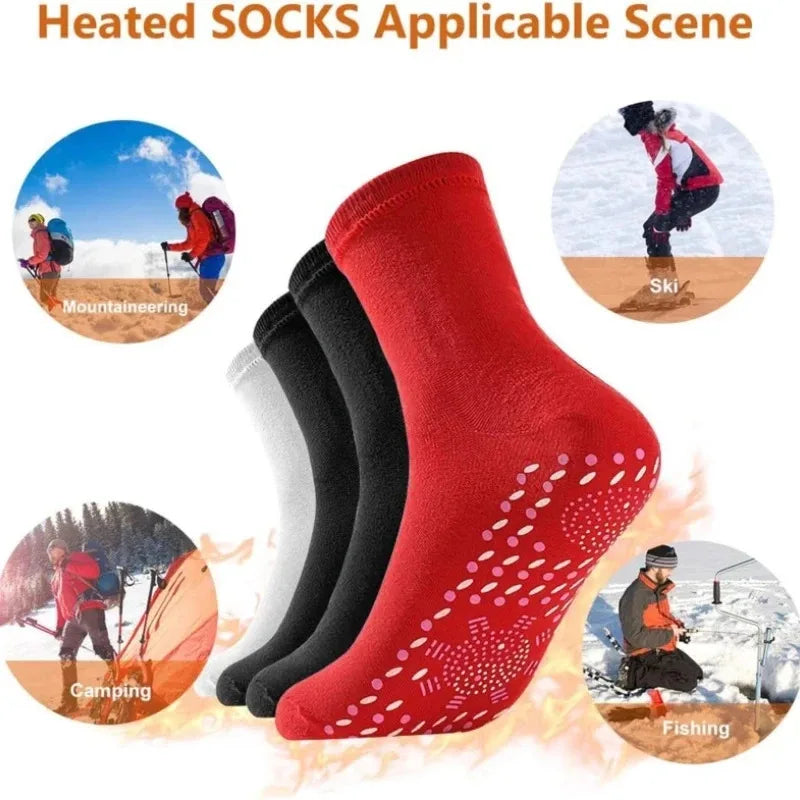 1-10pairs Unisex Self Heated Health Care Warm Socks Tourmaline Magnetic Therapy Foot Sox Relief Pression Sports Thermal Sock Oasis Select