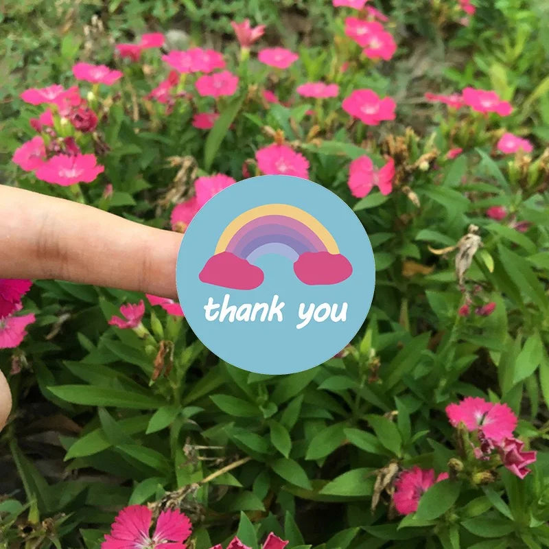 500pcs cartoon cute stickers, cute student style, holiday handmade DIY decorative closure stickers, thank you for the label Oasis Select