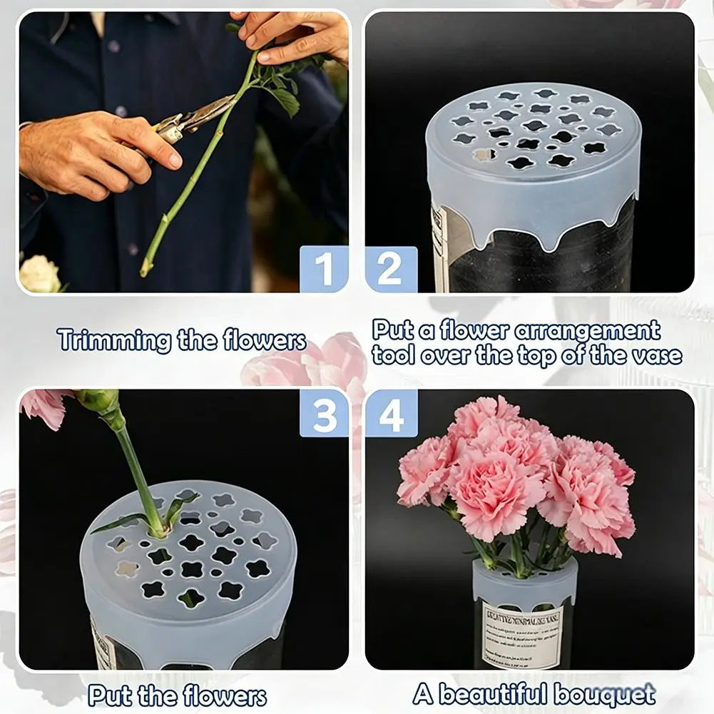 Silicone Flower Arrangement Grid – Ikebana Stem Holder