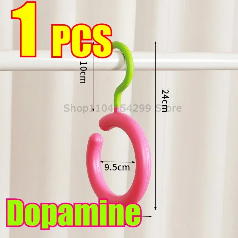Hat Storage Clothes Hanger Invisible Luxury Multi-Function Hook Home Use New 2025 Plastic Coat Hanger Nordic Sle Adult Closet Oasis Select Dopamine1