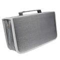 128 Discs DVD CD Holder Dustproof Storage Bags Zipper Album Storage Case Wallet Carrying Bag Organizer Storage Bag Oasis Select Gray
