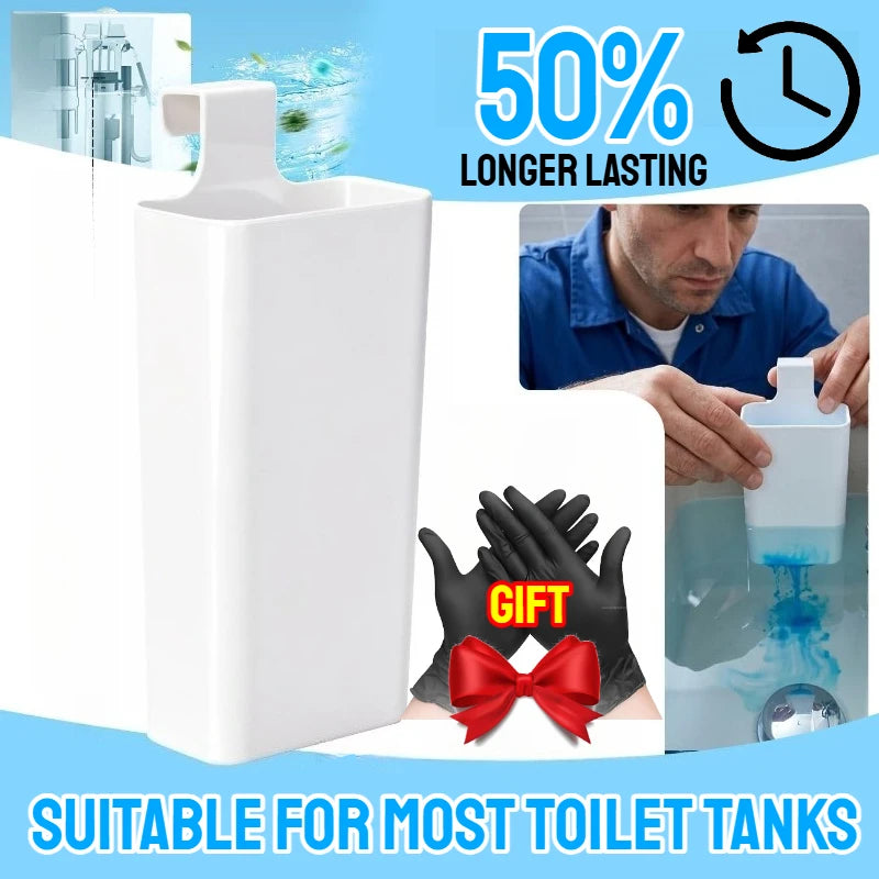Toilet Solid Dispenser-Tank Replacement Part,Toilet Bowl Cleaner Buffer Box,Hanging Slow-Release Dispenser,Extends Cleaning Time Oasis Select