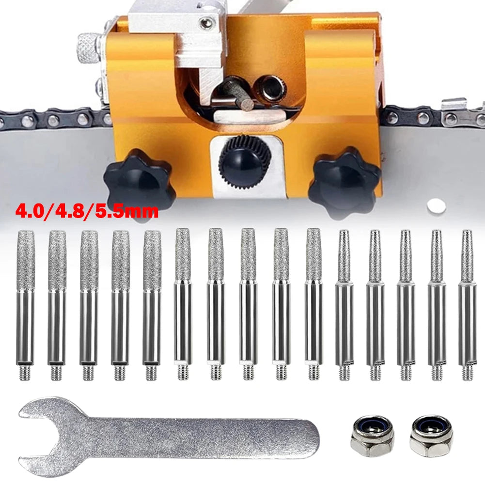 6Pcs/Set Portable And Easy Electric Chainsaw Chain Sharpening Tool Jig Sharpener For 4-5.5mm Chainsaw Saw Tools Hot Sale Oasis Select