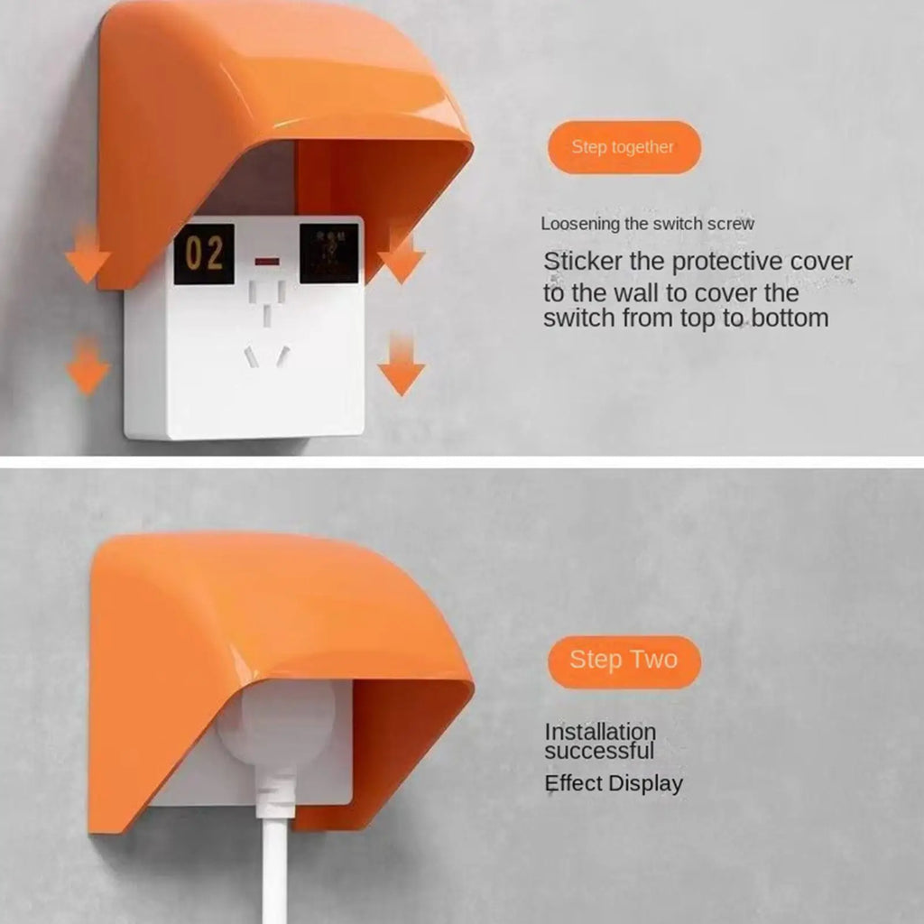 86 Type Socket Protective Cover Outdoor Socket Waterproof Box Bathroom Power Outlet Supply Rainproof Cover Box Protection Socket Oasis Select