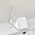 Plastic Slanted Pen Holder Multi Compartments Clear Slots Heavy Duty Desktop Organizer for Home Office School Supplies Storage Oasis Select B