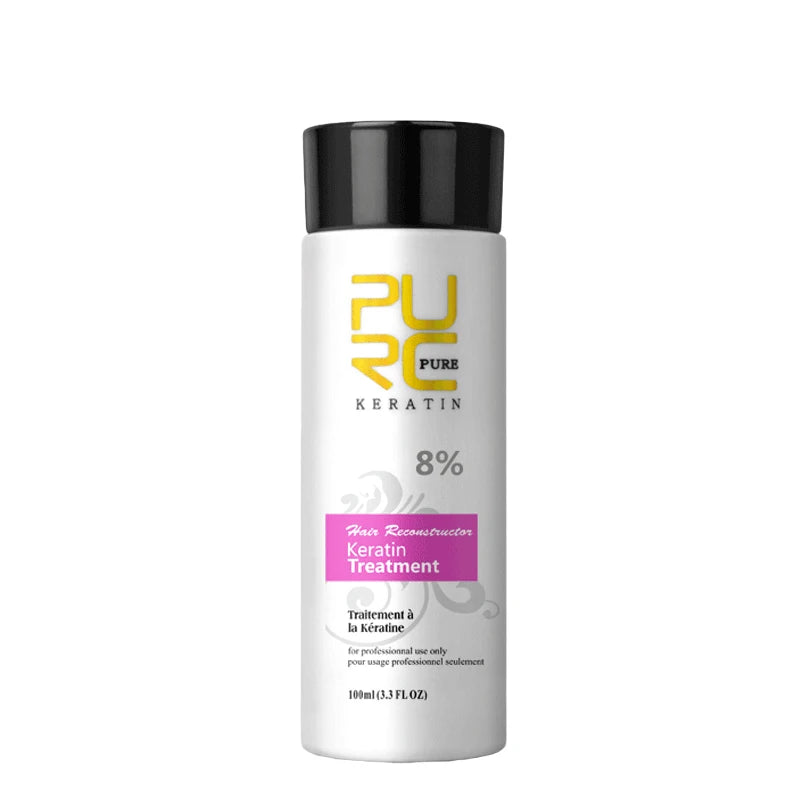 PURC Brazilian Keratin Hair Treatment Formalin Professional Straightening Smoothing Curly Hair Frizz Dry Repair Cream Hair Care Oasis Select 8 Degrees 100ML Russian Federation
