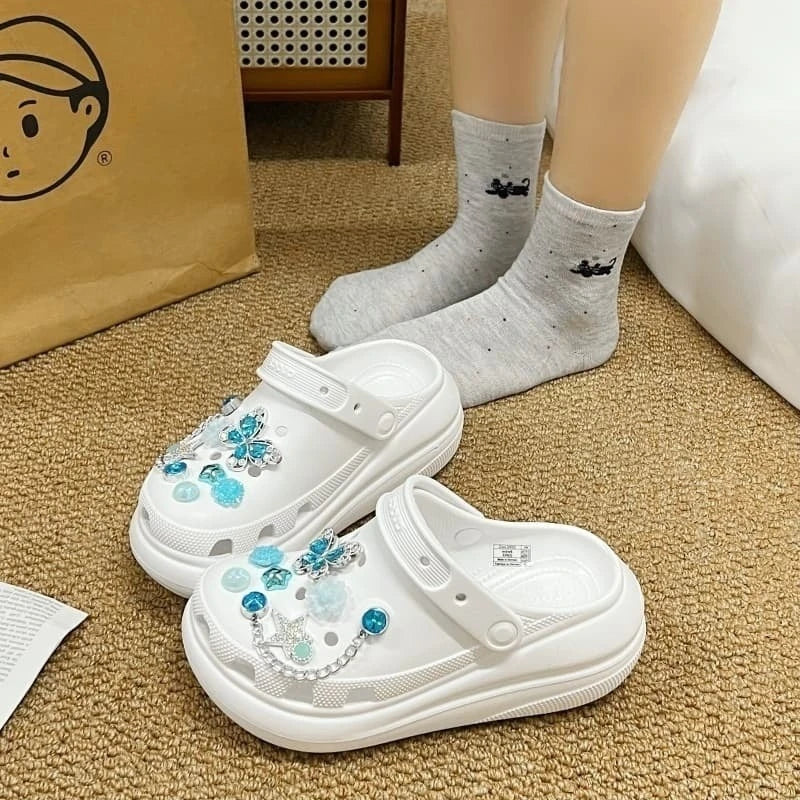 Butterfly Fashion Shoe Accessory Set, decorative shoe buckles, removable, suitable for sandals and flip-flops. Oasis Select