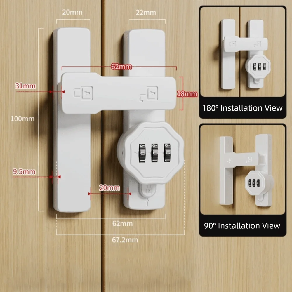 Zinc Alloy Keyless Combination Lock for Sliding & Barn Doors